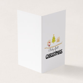 Baby första julkort kort