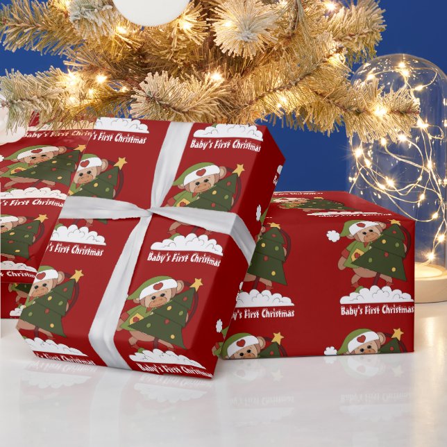 Baby Första julomslutning papper Presentpapper (Helgdagar)