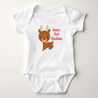 Baby första julpersonlig t shirt