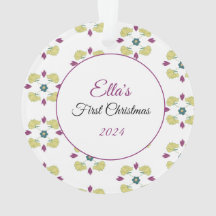 Baby Första julprydnad