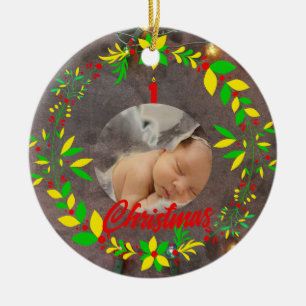 Baby Första julprydnad Julgransprydnad Keramik