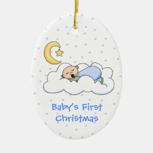 Baby Första julprydnad Julgransprydnad Keramik