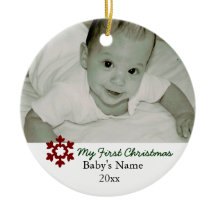 Baby första julprydnad