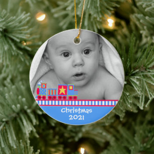 Baby Första julprydnad Julgransprydnad Keramik