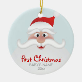 Baby första julprydnad julgransprydnad keramik