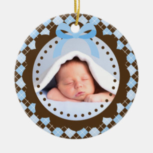 Baby Första julprydnad Julgransprydnad Keramik