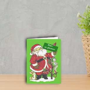 Baby första julSanta foto Helgkort
