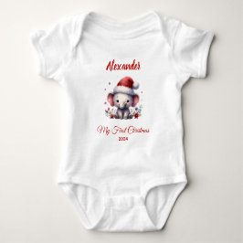 Baby första julsöt, Elephant personlig T Shirt
