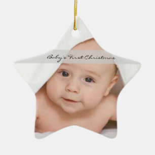 Baby Första julstjärnan Ornament Namn Birthday