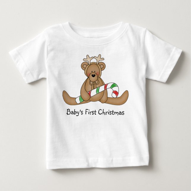 Baby första jult-skjorta tee shirt (Framsida)