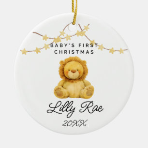 Baby Första jultomten Lejona Unisex Julgransprydnad Keramik