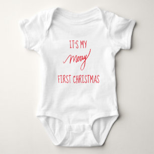 Baby första moderna 1st jul för jul   tee