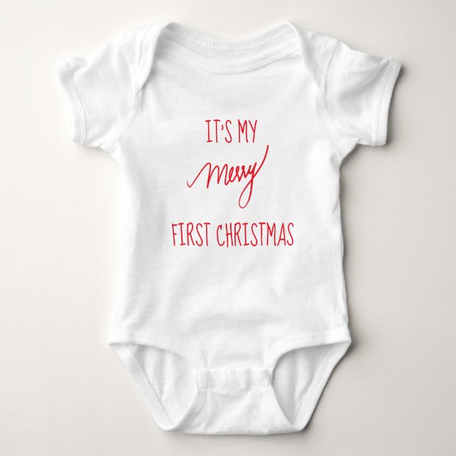 Baby första moderna 1st jul för jul | tee (Framsida)