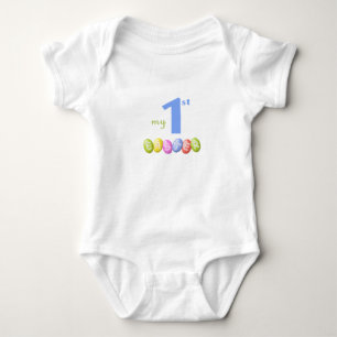 Baby första påskskjorta med coloful påskägg tee shirt