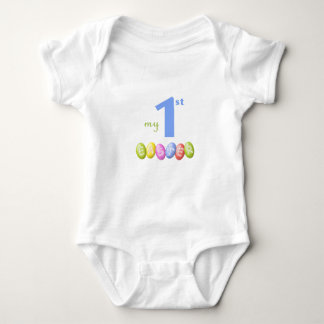 Baby första påskskjorta med coloful påskägg tee shirt