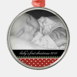 Baby första prydnadar för julminnessak julgransprydnad metall