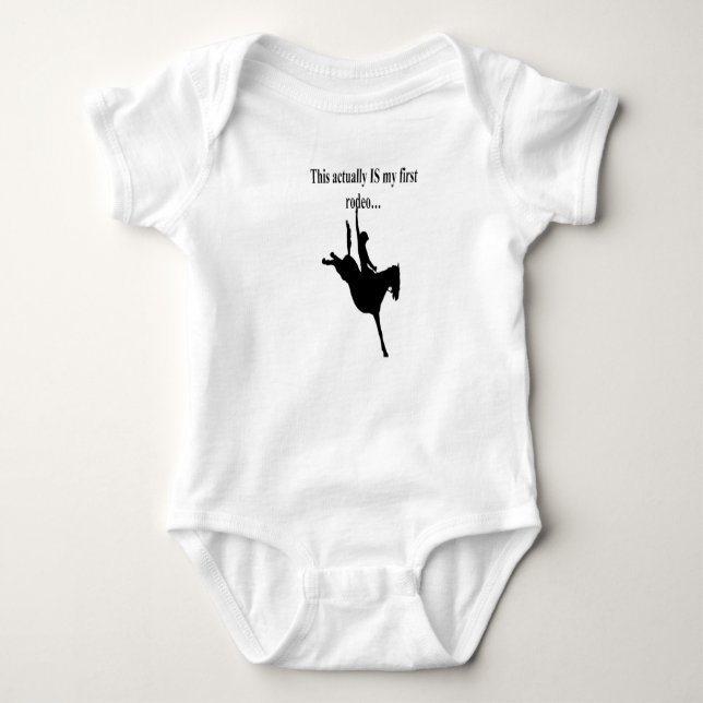 Baby första Rodeo T Shirt (Framsida)