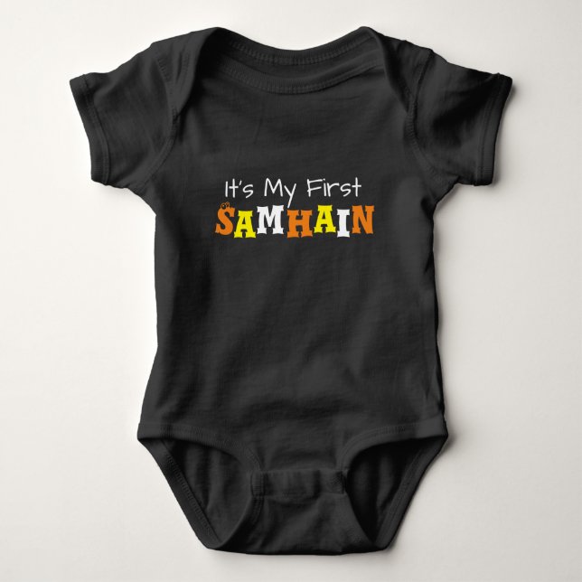 Baby första Samhain Tee Shirt (Framsida)