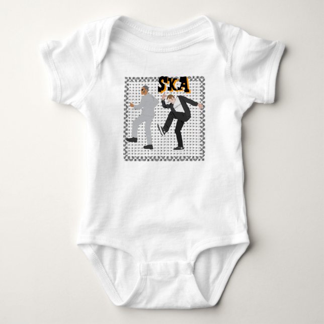 Baby första Ska trådar! T-shirt (Framsida)