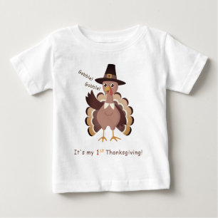 Baby Första Thanksgivingen Shirt T