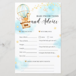 Baby-förutsägelser och råd Baby Shower-spel
