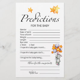 Baby-förutsägelser: "Rådsdusch" för babydusch