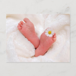 Baby-fot med Daisy Vykort
