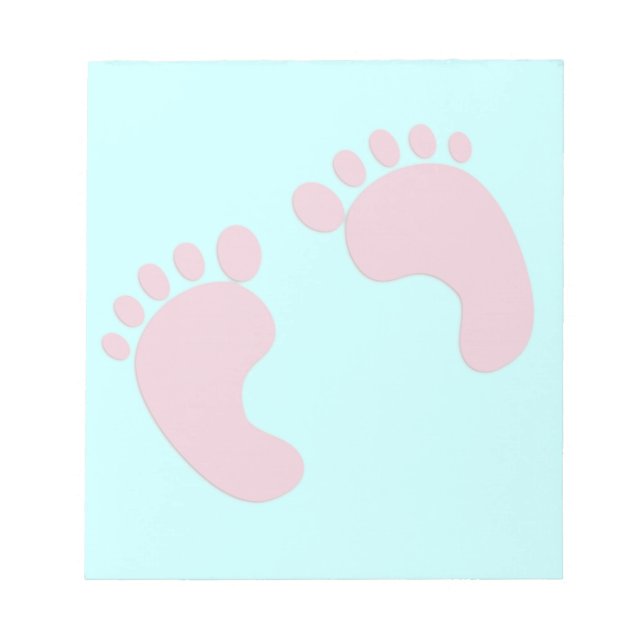 Baby-fotavtryck Anteckningsblock (Framsida)