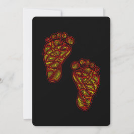 Baby-fotavtryck Inbjudningar