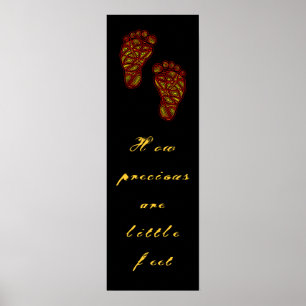 Baby-fotavtryck Poster