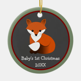 Baby Foto 1:a julfoto Ram Julgransprydnad Keramik