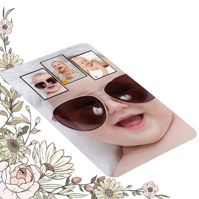 Baby Foto Bild Montage Magnet (Skapare uppladdad)