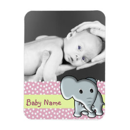 Baby-foto/ Elephant Magnet