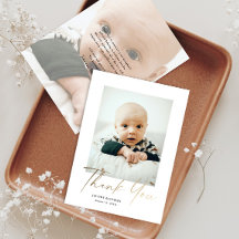 Baby-foto för skript i elegant Guld