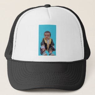 Baby-fotodesign för logotyp på sockeln keps
