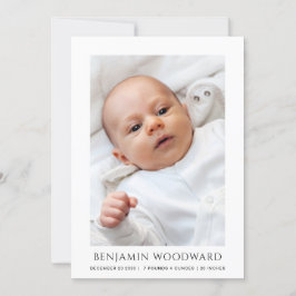 Baby Fotofödelsemeddelande
