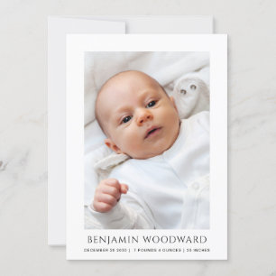 Baby Fotofödelsemeddelande