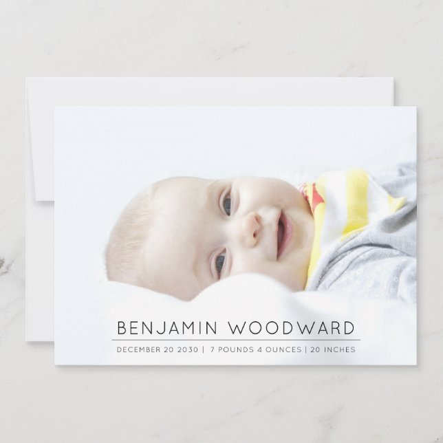 Baby Fotofödelsemeddelande (Framsida)