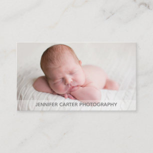 Baby-fotoskrivare Minimalistisk fotovit Grått Visitkort