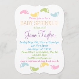 Baby fotoutskrifter Baby Sprinkle Inbjudningar