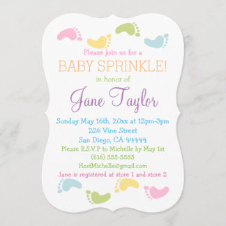 Baby fotoutskrifter Baby Sprinkle Inbjudningar