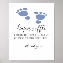 Baby fotoutskriftsbladet Raffle Biljett Baby Showe Poster