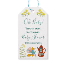 Baby Fox och blommor Baby Shower