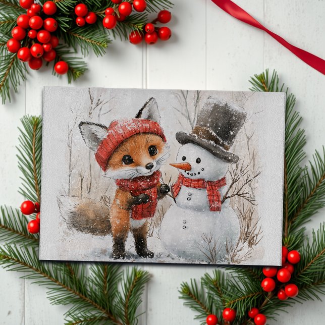 Baby Fox och Snögubbe (Skapare uppladdad)