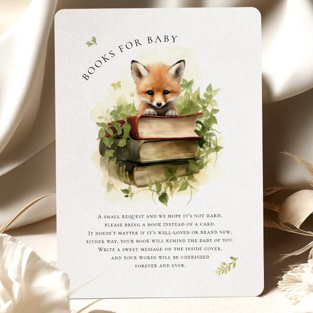 Baby Fox Reading Bokar for Baby Shower-hölje (Skapare uppladdad)