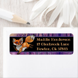 Baby Fox Returadress Etikett
