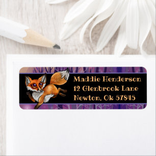 Baby Fox Returadress Etikett