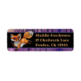 Baby Fox Returadress Etikett