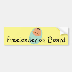 Baby, Freeloader på anslagstavla nr 2 - Bumper Sti Bildekal