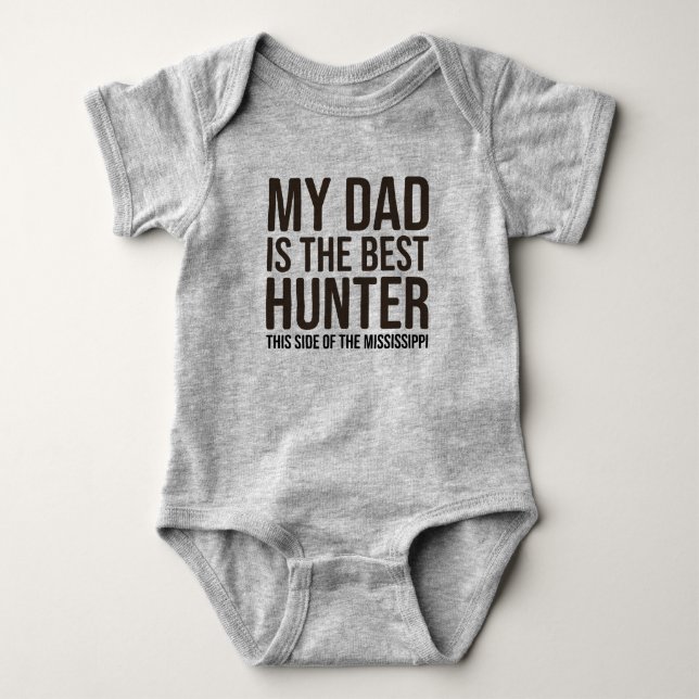 Baby Funny Hunting Jersey Bodykostym Shirt av Papp T Shirt (Framsida)